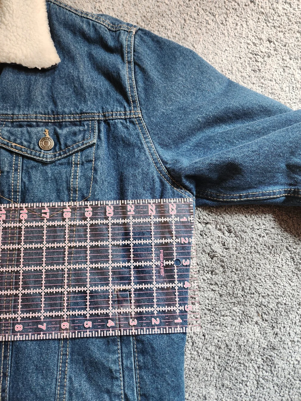 NWOT RSQ Denim Sherpa Lined Jacket